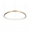 Suspension LED intégré Gemini 1 ampoule Métal,plastique Laiton