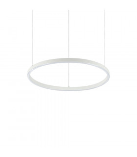 Oracle integrated LED suspension 1 bulb Metal, aluminium, white plastic