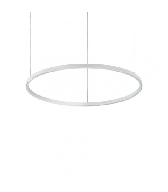 Sospensione LED integrata Oracle 1 lampadina Metallo, alluminio, plastica bianca