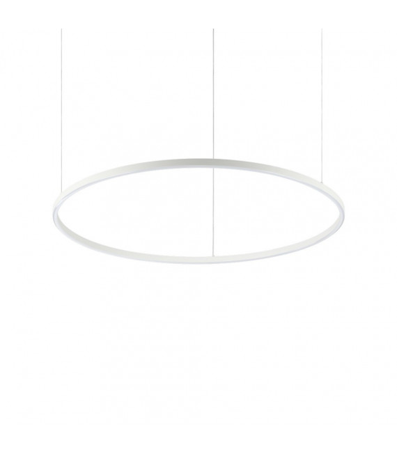 Suspensión LED integrada Oracle 1 bombilla Metal, aluminio, plástico blanco