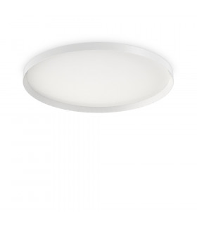 Plafonnier LED intégré Fly Métal,aluminium,plastique blanc 1 ampoule 7cm
