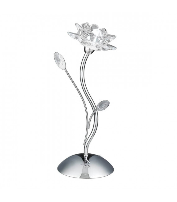Lampada Bellis, in cromo e vetro