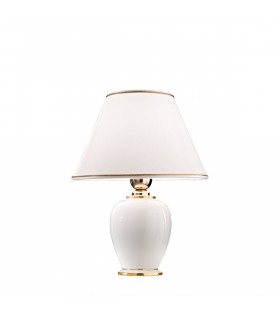 Lampe de table GIARDINO ivoire 1 ampoule