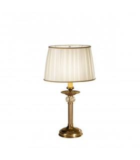 Lampe de table classique ASCOT laiton antique 1 ampoule