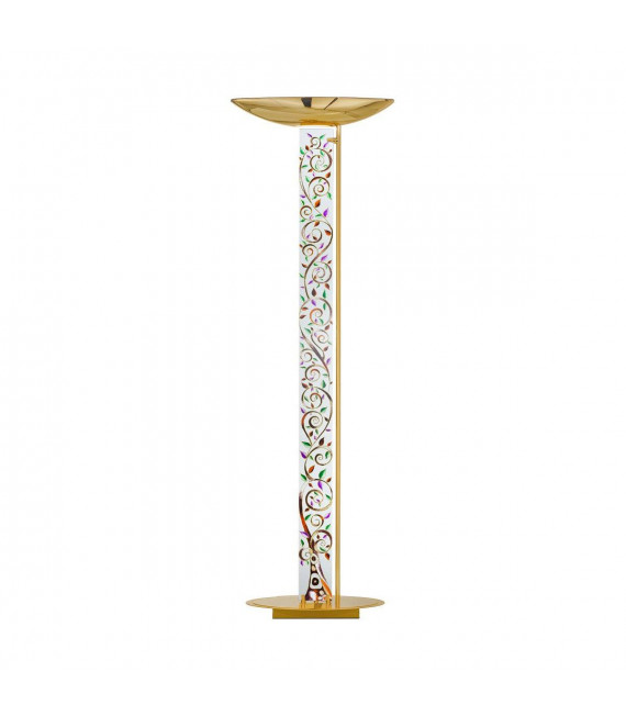 Design Stehleuchte DELPHI Gold 24 Karat 2 Glühbirnen