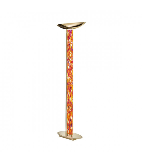 Design Stehleuchte DELPHI Gold 24 Karat 2 Glühbirnen