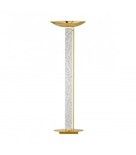 Design Stehleuchte DELPHI Gold 24 Karat 2 Glühbirnen