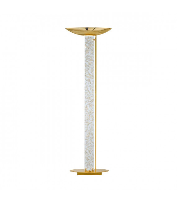 Design Stehleuchte DELPHI Gold 24 Karat 2 Glühbirnen