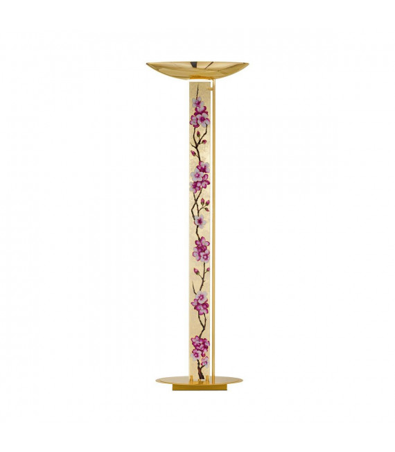 Lampadaire design DELPHI Or 24 Carats 2 ampoules