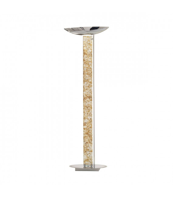 Design Stehleuchte DELPHI Chrom 2 Lampen