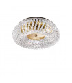 Plafonnier design CARLA Or 24 Carats 3 ampoules