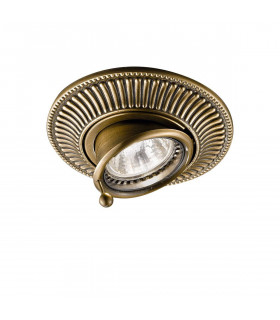 Spot classico MILORD in ottone antico 1 lampadina