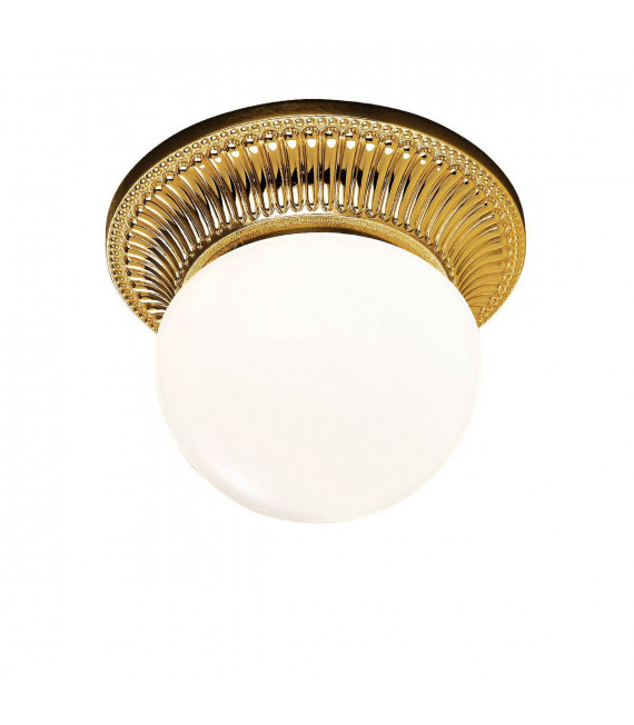 Plafón clásico MILORD oro francés 1 bombilla
