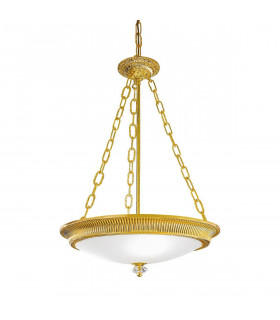 Klassische Pendelleuchte MILORD 24 Carat Gold 3 Glühbirnen