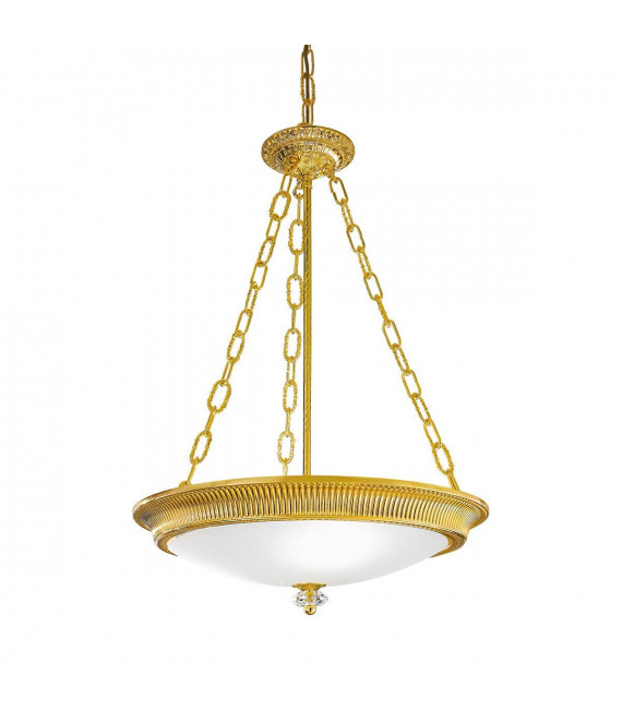 Klassische Pendelleuchte MILORD 24 Carat Gold 3 Glühbirnen