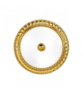 Plafonnier classique MILADY Or 24 Carats 3 ampoules