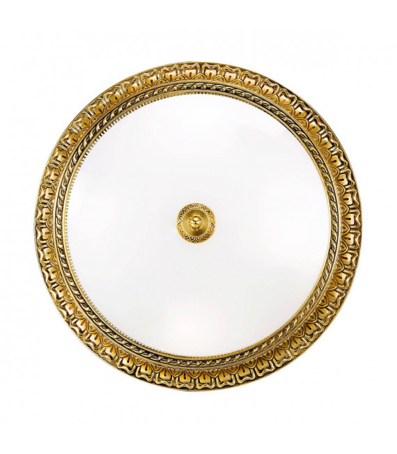 Plafonnier classique MILADY or Français 4 ampoules
