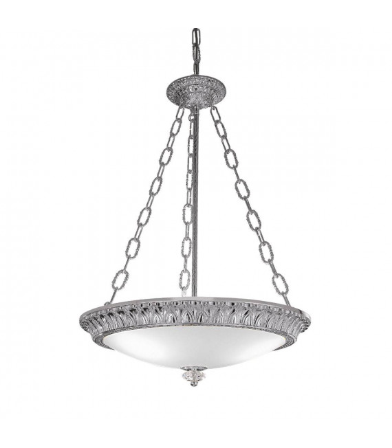 Suspension classique MILADY chrome 3 ampoules