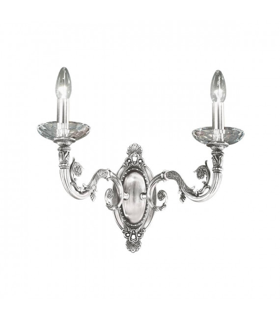 Applique classica CONTARINI cromata 2 lampadine