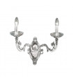Applique murale classique CONTARINI chrome 2 ampoules