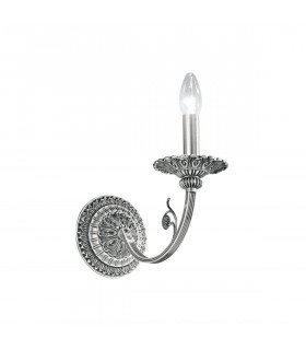 Applique murale classique PISANI chrome 1 ampoule