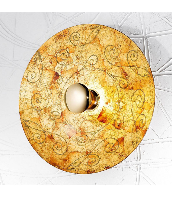Applique murale design LUNA Or 24 Carats 1 ampoule