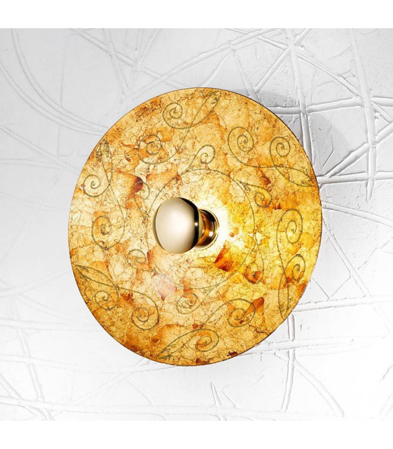 Aplique de diseño LUNA 24 quilates Oro 1 bombilla