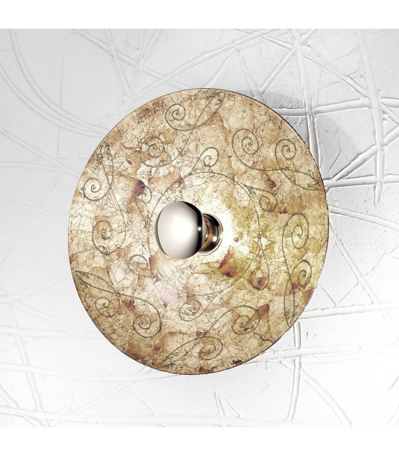 Aplique de diseño LUNA cromo 1 bombilla