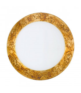 Design Deckenleuchte SERENA Gold 24 Karat 4 Glühbirnen