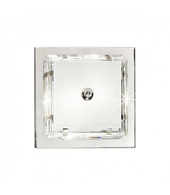 Plafonnier ONTARIO chrome 2 ampoules