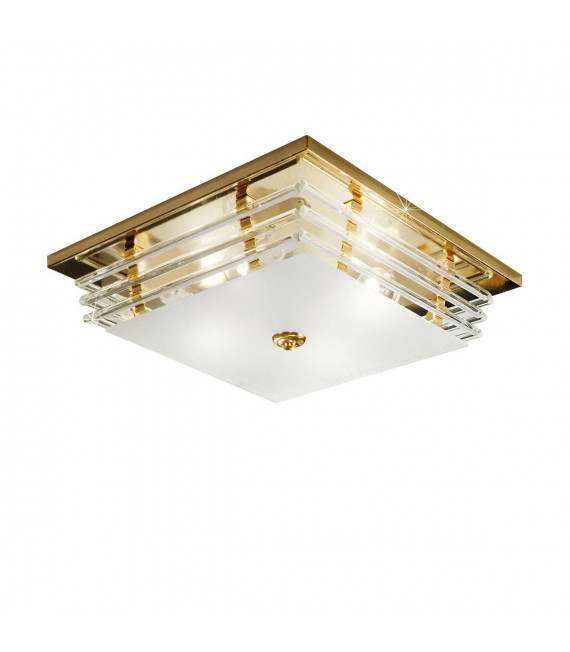 Plafonnier ONTARIO Or 24 Carats 4 ampoules