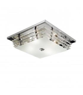 ONTARIO Chrom Deckenleuchte 4 Lampen
