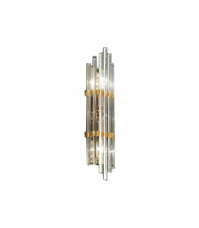 Aplique de cristal ONTARIO 24 quilates Oro 2 bombillas