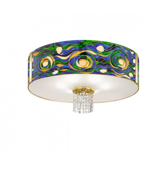 Design Deckenleuchte EMOZIONE 24 Karat Gold 6 Lampen