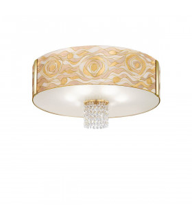 Design Deckenleuchte EMOZIONE 24 Karat Gold 6 Lampen