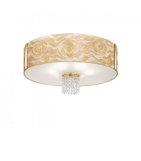 Design Deckenleuchte EMOZIONE 24 Karat Gold 6 Lampen