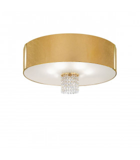 Plafoniera design EMOZIONE 24 carati oro 6 lampadine