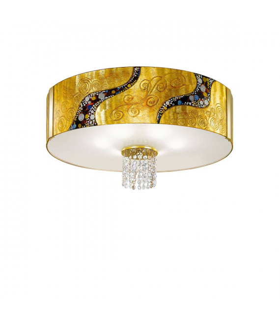 Design Deckenleuchte EMOZIONE 24 Karat Gold 6 Lampen