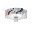 Plafonnier design EMOZIONE chrome 6 ampoules