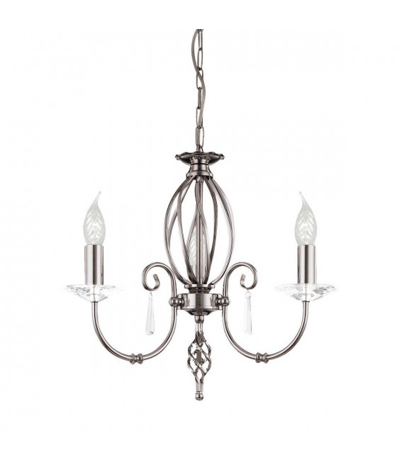 Pendente egeo, ottone lucido e vetro, 3 lampadine