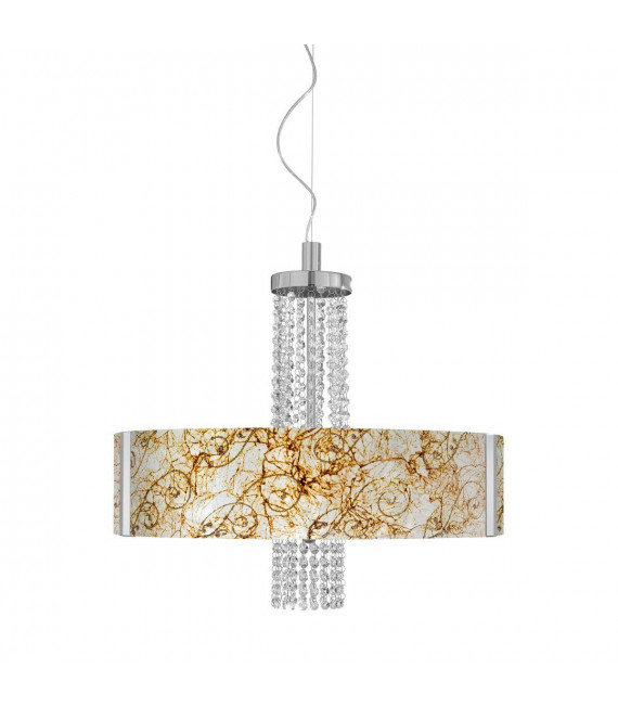 Design Pendelleuchte EMOZIONE Chrom 6 Lampen