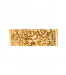 Applique murale design EMOZIONE Or 24 Carats 2 ampoules