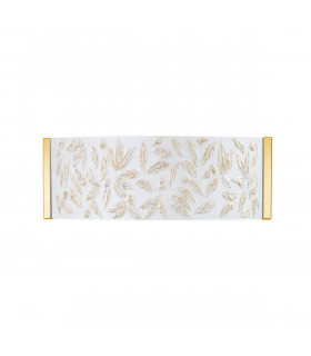 Applique murale design EMOZIONE Or 24 Carats 2 ampoules