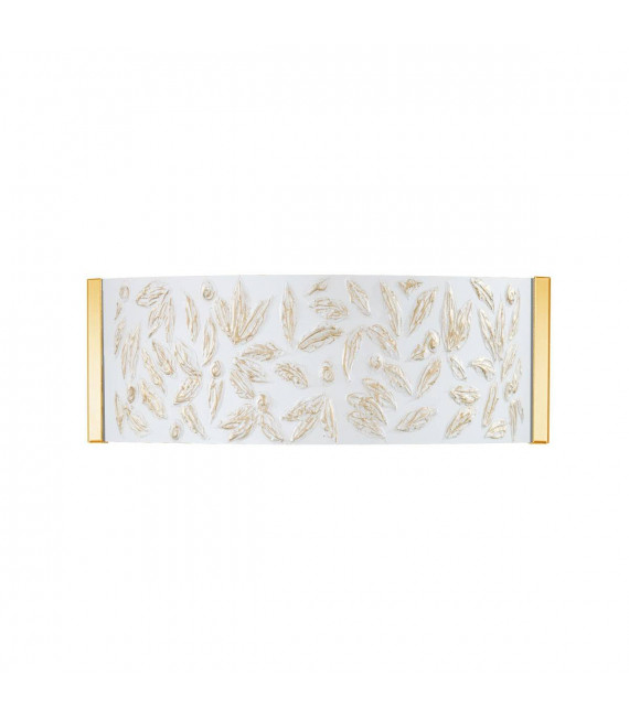 Applique murale design EMOZIONE Or 24 Carats 2 ampoules