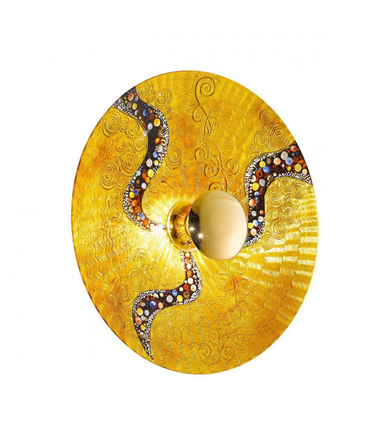 Aplique de diseño LUNA 24 quilates Oro 1 bombilla