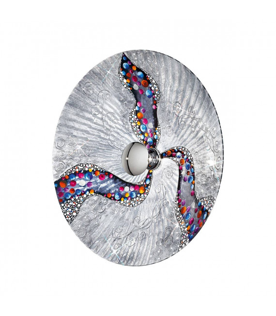Aplique de diseño LUNA cromo 1 bombilla