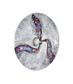 Applique murale design LUNA chrome 1 ampoule