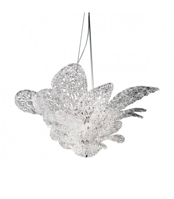Lampadario design NAOMI cromato 11 lampadine