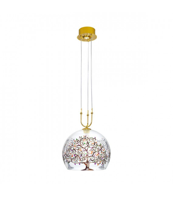 Design Pendelleuchte LUNA 24 Karat Gold 1 + 1 Glühbirnen
