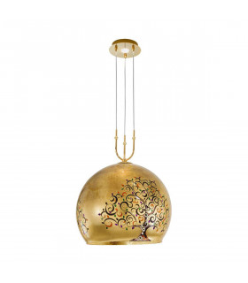 Lámpara colgante de diseño LUNA 24 quilates Oro 1 + 1 bombillas